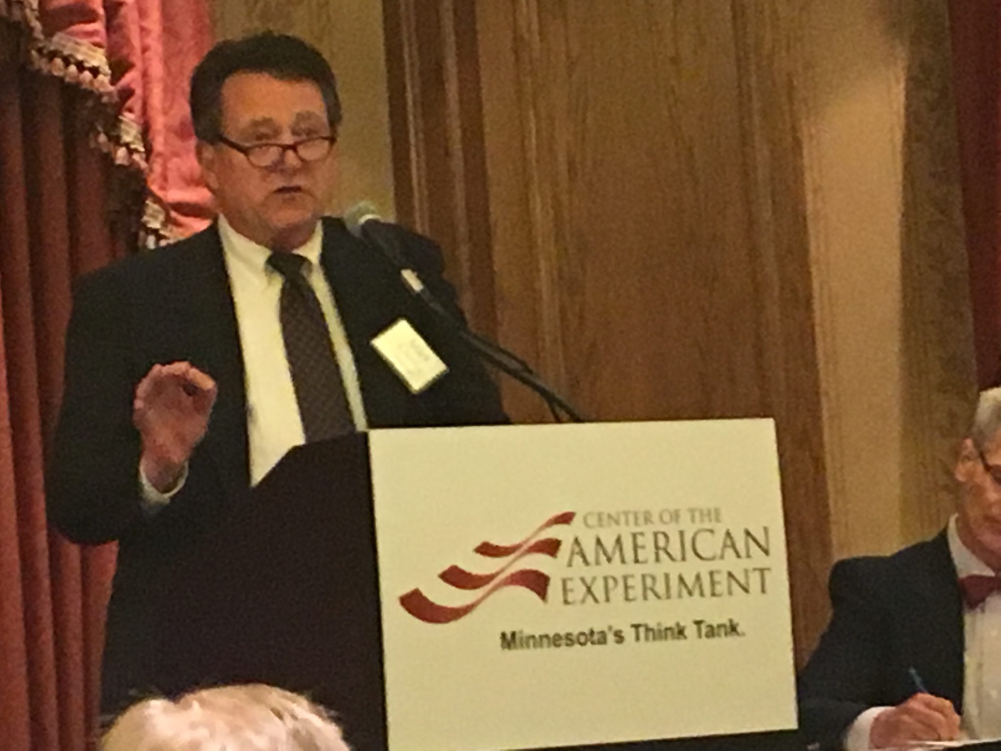Dr. Mark Perry spoke at American Experiment's BIG minimum wage debate that drew over 200 people.